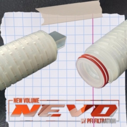 pleated filter cartridge nominal absolute micron  large